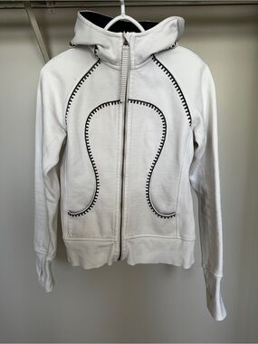 Women’s lululemon White/cream old style Scuba Zip-Up Hoodie